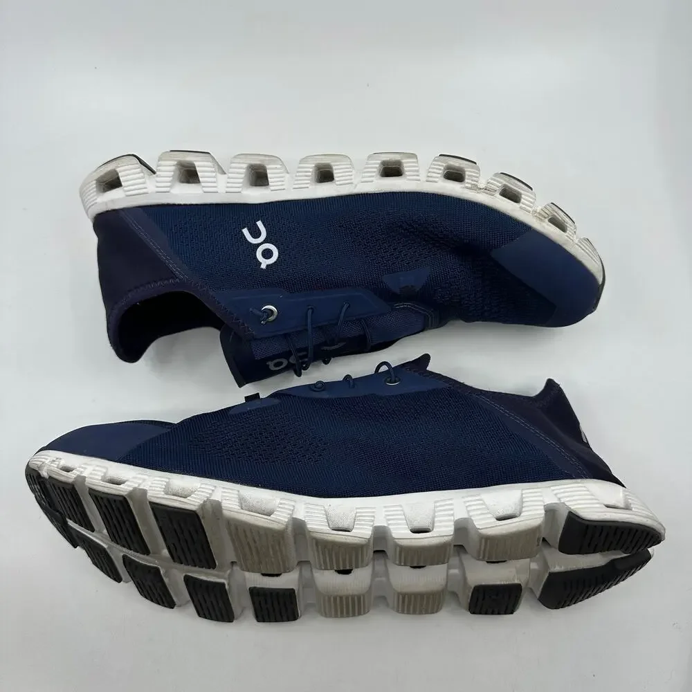 On Cloud 5 Running Shoe Mens 13 Navy Lightweight Travel Slip-On Athleisure Shoe - Picture 9 of 12